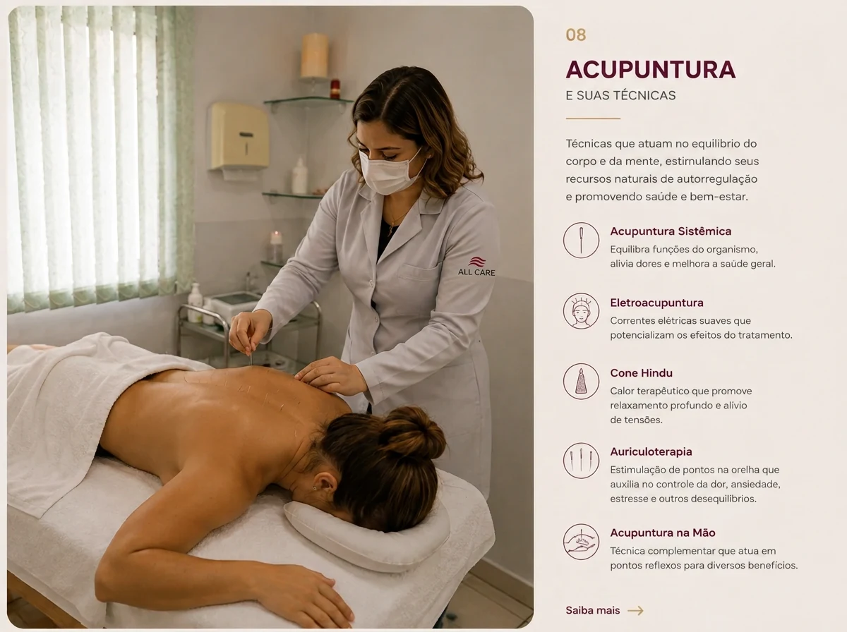 Acupuntura na All Care Fisioterapia em Santo André