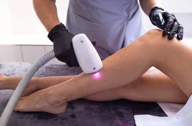 Sessão de laserterapia​
