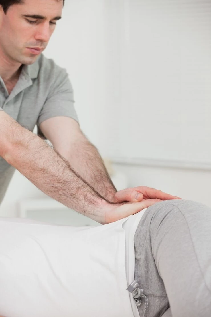 Sessão de terapia manual